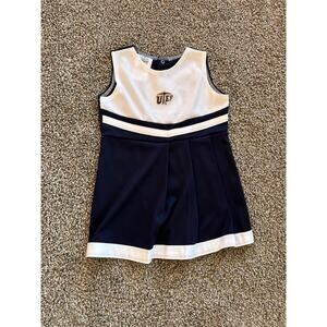NCAA UTEP Miners Toddler Girls' Cheerleader Dress Navy/White preppy spirit fun